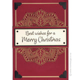 3440 H or J - Flower Mandala Medallion Rubber Stamp