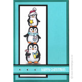 2409 B - Happy Christmas Wording Rubber Stamp