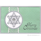2183 E - Merry Christmas Wording Rubber Stamp
