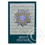 2348 I - Christmas Wording Background Rubber Stamp