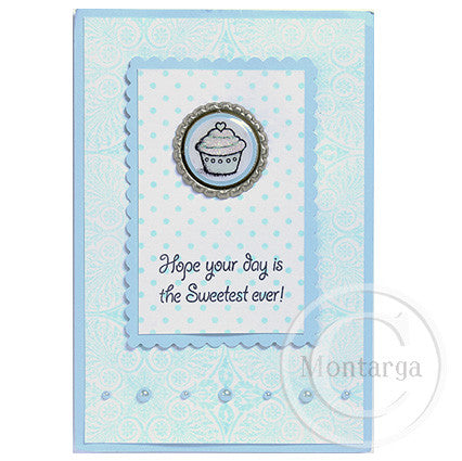 3839 A - Cupcake Rubber Stamp