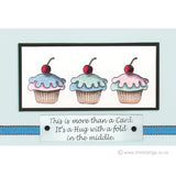 3824 D - Cupcake Rubber Stamp