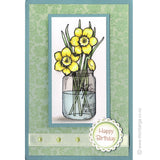 0619 E or G - Daffodils Rubber Stamp