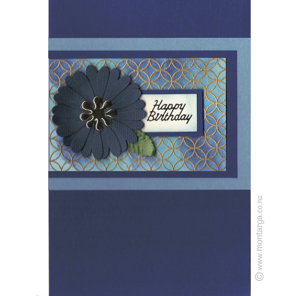 Card Sample - Embossed + Distressed Background