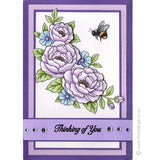 2848 B - Thinking of You Wording Rubber Stamp