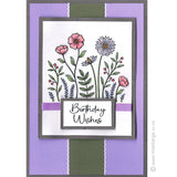 3464 G - Flower Patch Rubber Stamp