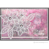 1993 D - Layering Flower Rubber Stamp