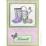 1995 G - Gardening Tools Rubber Stamp