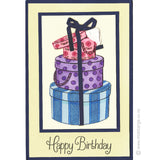 1656 E or GG - Hat Boxes Rubber Stamp