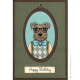 2845 B - Happy Birthday Wording Rubber Stamp