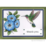 3455 GG - Morning Glory Rubber Stamp