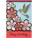 3453 D or F - Scribble Flower Rubber Stamp