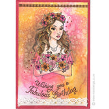 Card Sample - Boho Flower Girl
