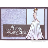 3440 H or J - Flower Mandala Medallion Rubber Stamp