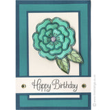 3442 G - Layering Flower Rubber Stamp