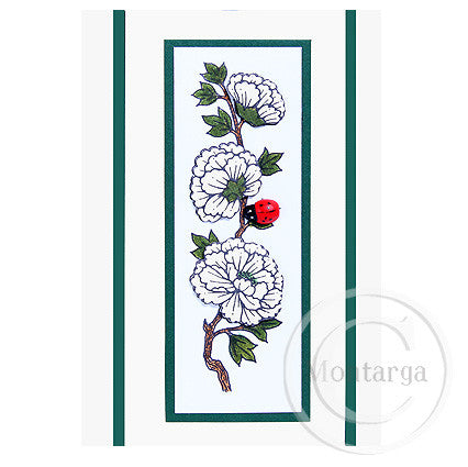 3266 FFF - Flowers On Branch Rubber Stamp
