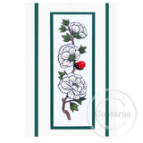 3266 FFF - Flowers On Branch Rubber Stamp