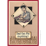 2634 G - Woodworking Man Tools Rubber Stamp