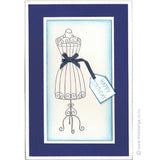 2847 A - Happy Birthday Wording Rubber Stamp