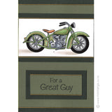 1768 GG - Motorbike Rubber Stamp