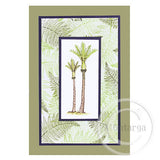 1962 B or FF - Nikau Palm Tree Rubber Stamp