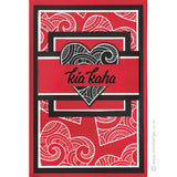 2698 F - Koru Patterned Heart Rubber Stamp
