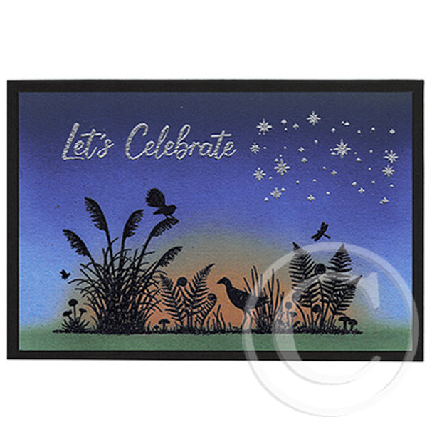 3050 E  - Matariki Star Cluster Rubber Stamp