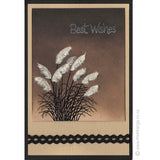 0212 B - Best Wishes Wording Rubber Stamp