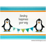 1238 D - Penguin Rubber Stamp