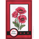 3291 GG - Poppies Rubber Stamp