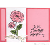 3448 GG - Old Fashioned Rose Rubber Stamp