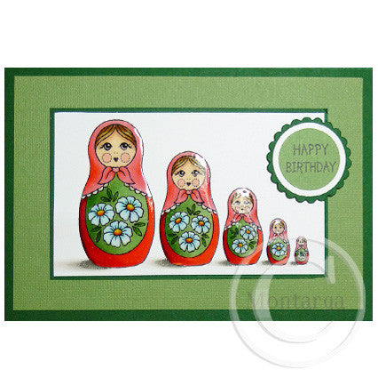 2847 A - Happy Birthday Wording Rubber Stamp