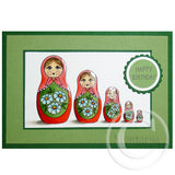 2847 A - Happy Birthday Wording Rubber Stamp