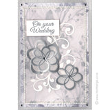 3453 D or F - Scribble Flower Rubber Stamp