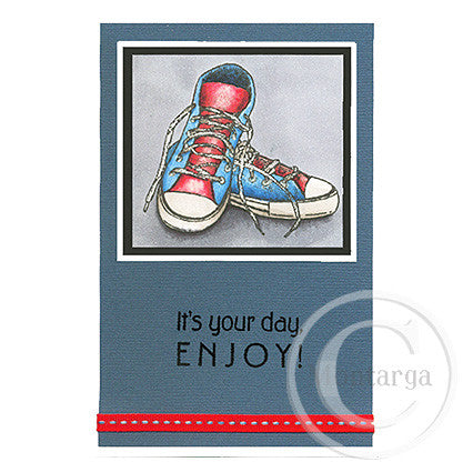2673 G - Sneakers, Shoes Rubber Stamp