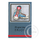 2673 G - Sneakers, Shoes Rubber Stamp