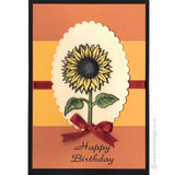 3274 G - Sunflower Rubber Stamp