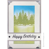 2788 BB - Happy Birthday Wording Rubber Stamp