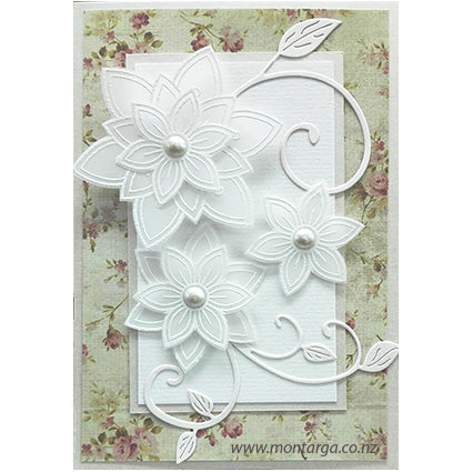 1994 G - Layering Flower Rubber Stamp