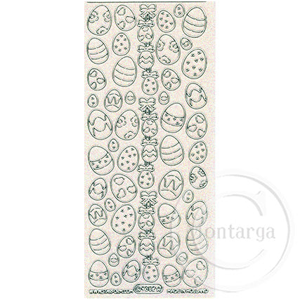 PeelCraft Stickers - Easter Eggs - Crystal Silver PC9302LS