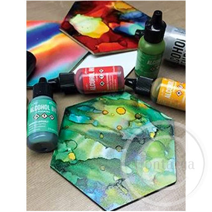 Tim Holtz Hard-core Alcohol Ink Art Panel